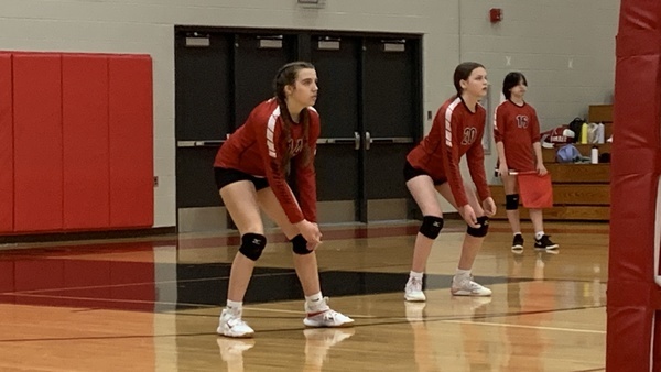 Jr girls volleyball player